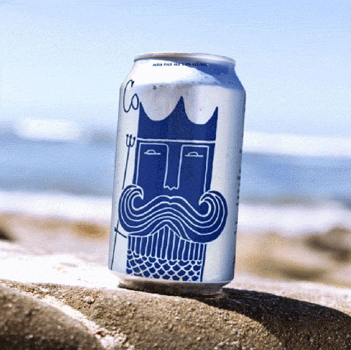 CoastWise啤酒包裝設(shè)計，居然將海王波塞冬畫成了人魚！
