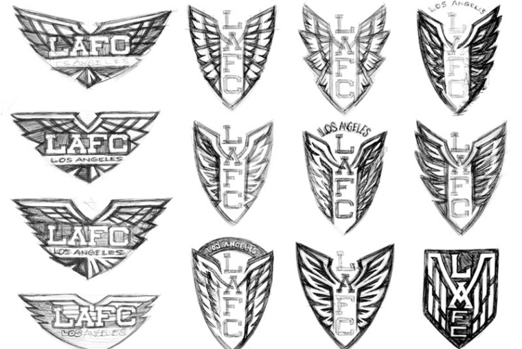 LAFC波峰概念草圖設計-上海logo設計公司 LAFC波峰概念草圖設計-上海logo設計公司