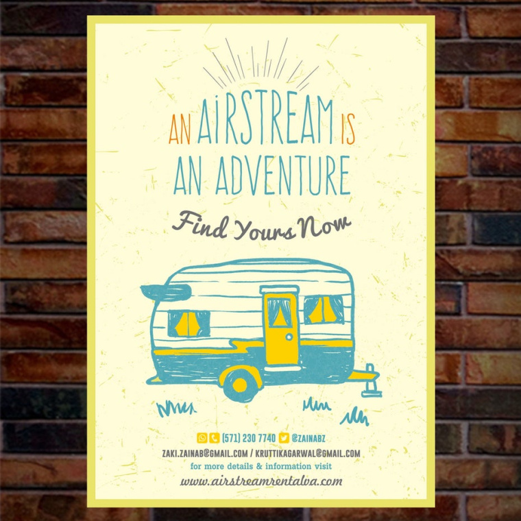 mrsdesign_indonesia 設(shè)計公司為Airstream Rental VA 設(shè)計的海報設(shè)計-如何設(shè)計一個海報終極指南