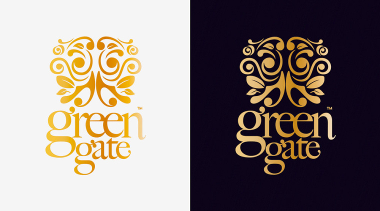 Green Gate護(hù)膚品牌標(biāo)志設(shè)計(jì)包裝設(shè)計(jì)，縷縷金箔增添優(yōu)雅的健康精髓