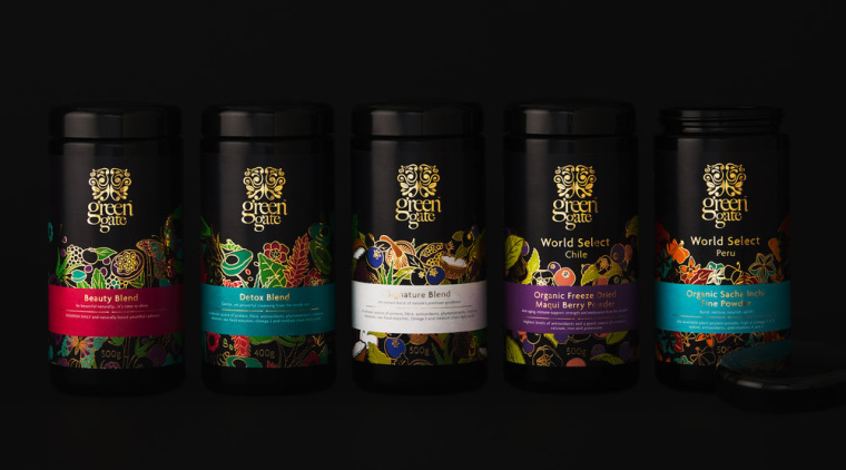 Green Gate護(hù)膚品牌標(biāo)志設(shè)計(jì)包裝設(shè)計(jì)，縷縷金箔增添優(yōu)雅的健康精髓