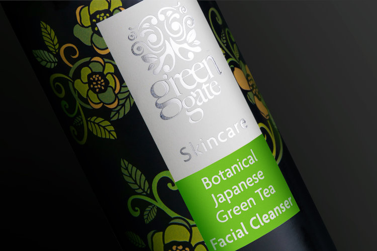Green Gate護(hù)膚品牌標(biāo)志設(shè)計(jì)包裝設(shè)計(jì)，縷縷金箔增添優(yōu)雅的健康精髓