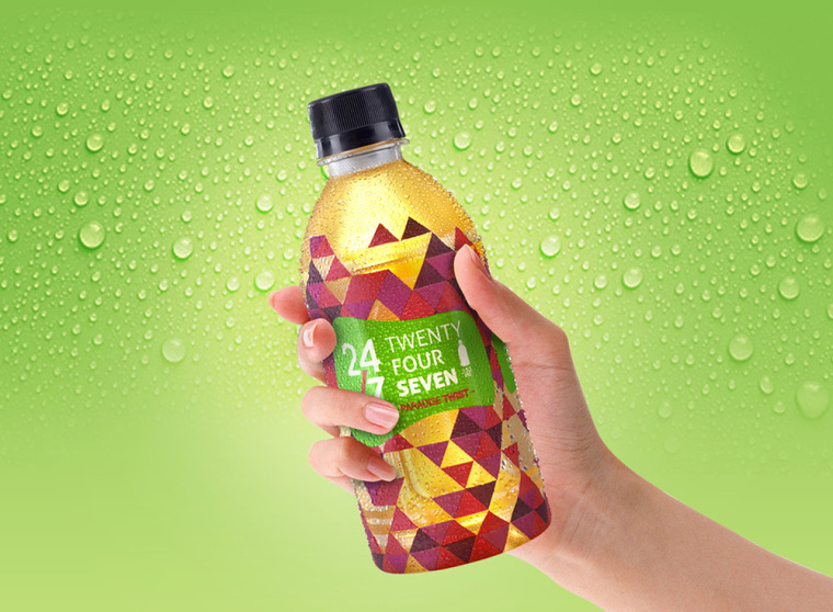 24/7品牌草本植物飲料包裝設(shè)計(jì),五顏六色的幾何三角色塊風(fēng)格包裝設(shè)計(jì) 24/7品牌草本植物飲料包裝設(shè)計(jì),五顏六色的幾何三角色塊風(fēng)格包裝設(shè)計(jì)