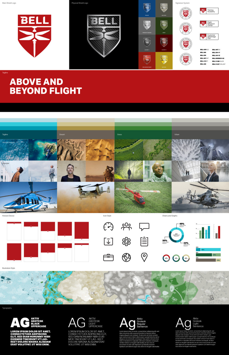 直升飛機公司航空公司Bell酷炫的標志設(shè)計，源自蜻蜓的造型靈感