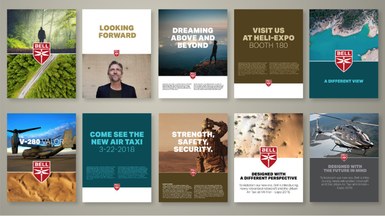 直升飛機公司航空公司Bell酷炫的標志設(shè)計，源自蜻蜓的造型靈感