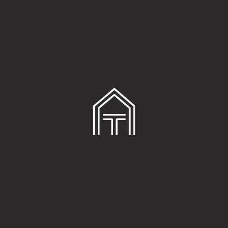 作為建筑構(gòu)造的幾何形狀logo設(shè)計-簡單建筑組合logo設(shè)計