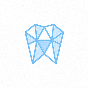 簡單的幾何形狀的logo設(shè)計-幾何形狀牙醫(yī)logo