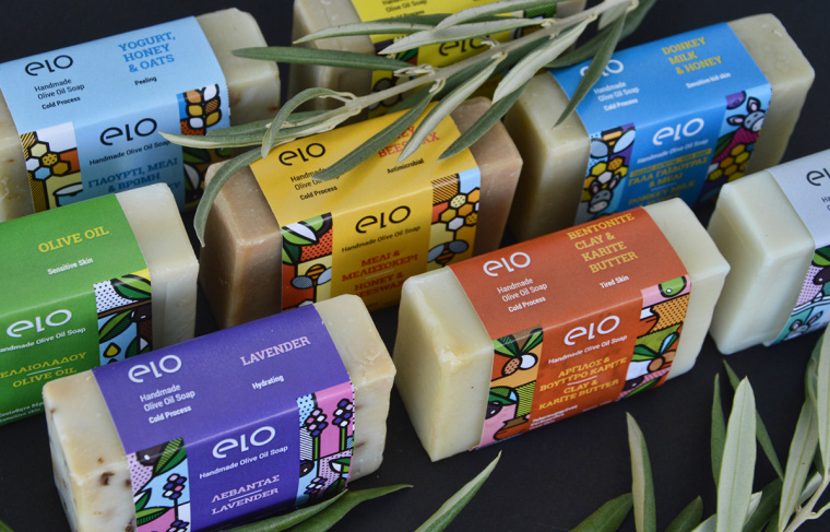 Elo 天然手工肥皂品牌波譜幾何藝術(shù)風(fēng)格包裝設(shè)計