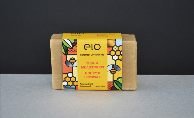 Elo 天然手工肥皂品牌波譜幾何藝術(shù)風(fēng)格包裝設(shè)計