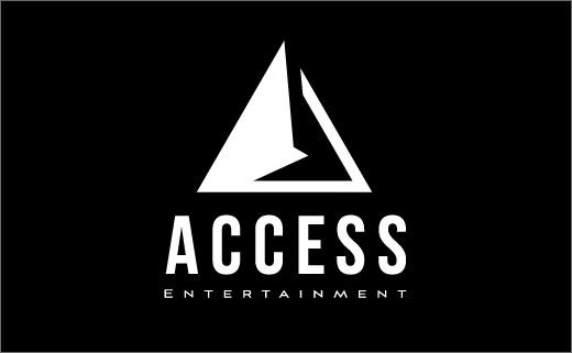 Access 娛樂媒體投資公司品牌形象設計-立體陰影設計手法logo設計 Access 娛樂媒體投資公司品牌形象設計-立體陰影設計手法logo設計