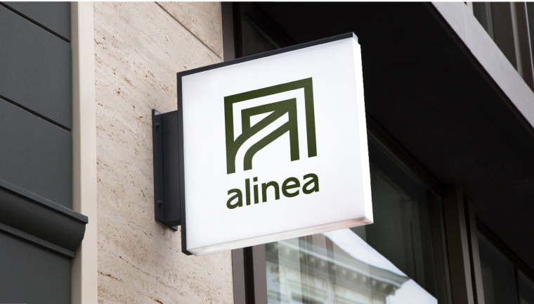 Alinéa法國家具裝飾公司商場標(biāo)識logo設(shè)計(jì)與vi形象設(shè)計(jì)-門頭側(cè)向標(biāo)識logo Alinéa法國家具裝飾公司商場標(biāo)識logo設(shè)計(jì)與vi形象設(shè)計(jì)-門頭側(cè)向標(biāo)識logo