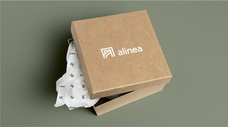 Alinéa法國家具裝飾公司商場標(biāo)識logo設(shè)計(jì)與vi形象設(shè)計(jì)-包裝盒子 Alinéa法國家具裝飾公司商場標(biāo)識logo設(shè)計(jì)與vi形象設(shè)計(jì)-包裝盒子