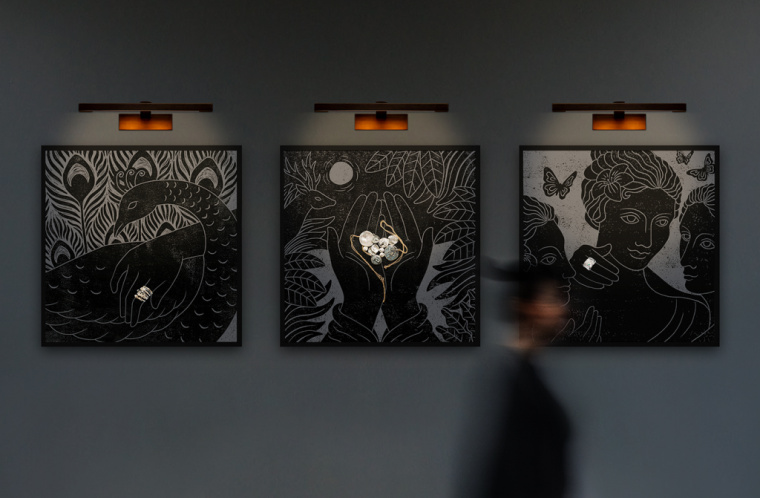 奢侈品品牌設(shè)計：Angela Georgiou珠寶首飾品牌形象VI設(shè)計logo設(shè)計