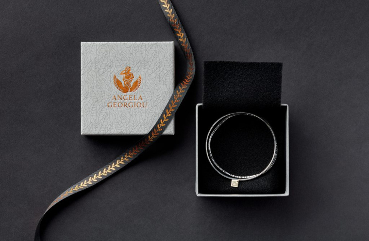 奢侈品品牌設(shè)計：Angela Georgiou珠寶首飾品牌形象VI設(shè)計logo設(shè)計