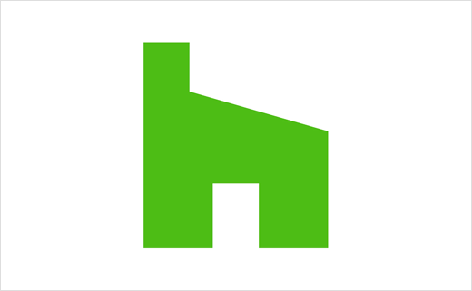 Houzz 世界室內空間設計平臺網站新logo設計欣賞-h字母+房子圖形 Houzz 世界室內空間設計平臺網站新logo設計欣賞-h字母+房子圖形