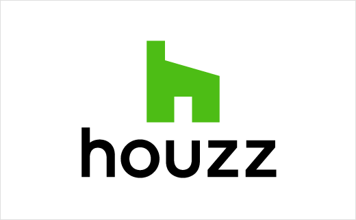 Houzz 世界室內空間設計平臺網站新logo設計欣賞--h字母+房子圖形 Houzz 世界室內空間設計平臺網站新logo設計欣賞--h字母+房子圖形