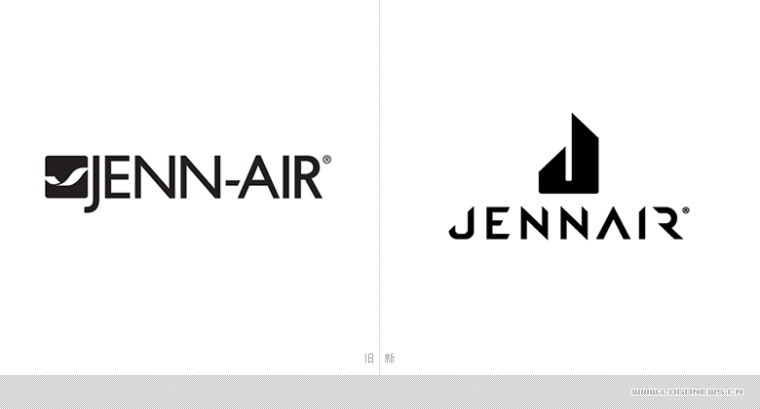 JennAir廚房電器用具品牌LOGO設計,源自通風爐灶和字母J的logo JennAir廚房電器用具品牌LOGO設計,源自通風爐灶和字母J的logo