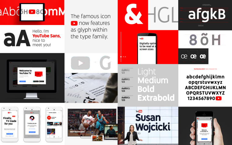 品牌字體唯一性-youtube視頻網(wǎng)站品牌字體設(shè)計