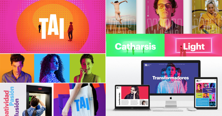 大膽絢麗品牌形象設(shè)計-TAI品牌形象設(shè)計”明快多彩風“