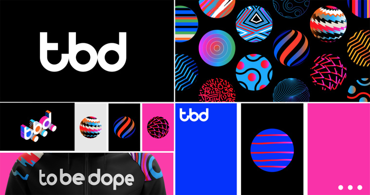 大膽絢麗品牌形象設(shè)計-TBD品牌視覺形象設(shè)計”熒光色彩“