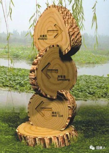 戶外創(chuàng)意標(biāo)識(shí)牌導(dǎo)視系統(tǒng)設(shè)計(jì)-木頭材料