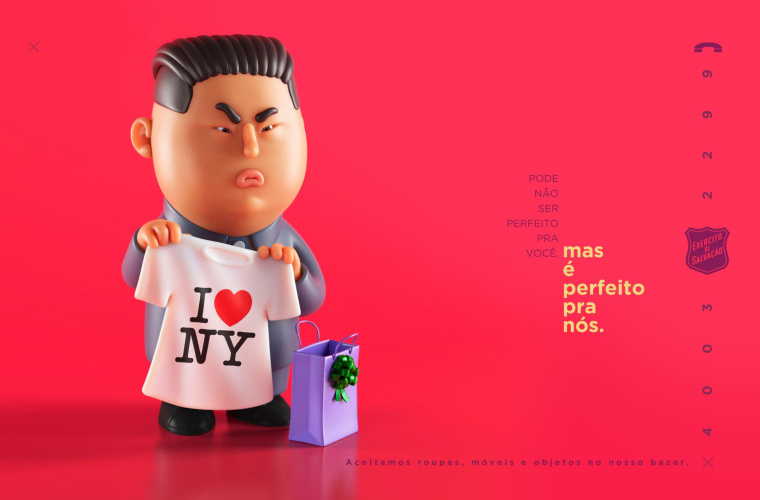 Salvation Army鼓勵捐助創(chuàng)意公益廣告設(shè)計(jì)”政治人物-金正恩篇“ Salvation Army鼓勵捐助創(chuàng)意公益廣告設(shè)計(jì)”政治人物-金正恩篇“