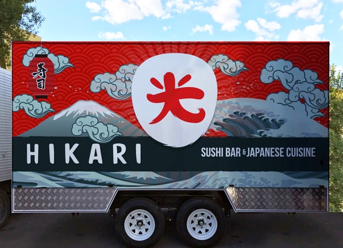 Hikari食品卡車形象包裝設(shè)計(jì)-上海尚略logo設(shè)計(jì)公司欣賞