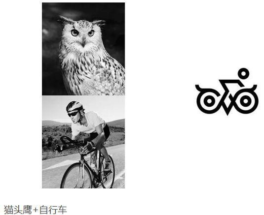 貓頭鷹+自行車(chē)logo設(shè)計(jì)