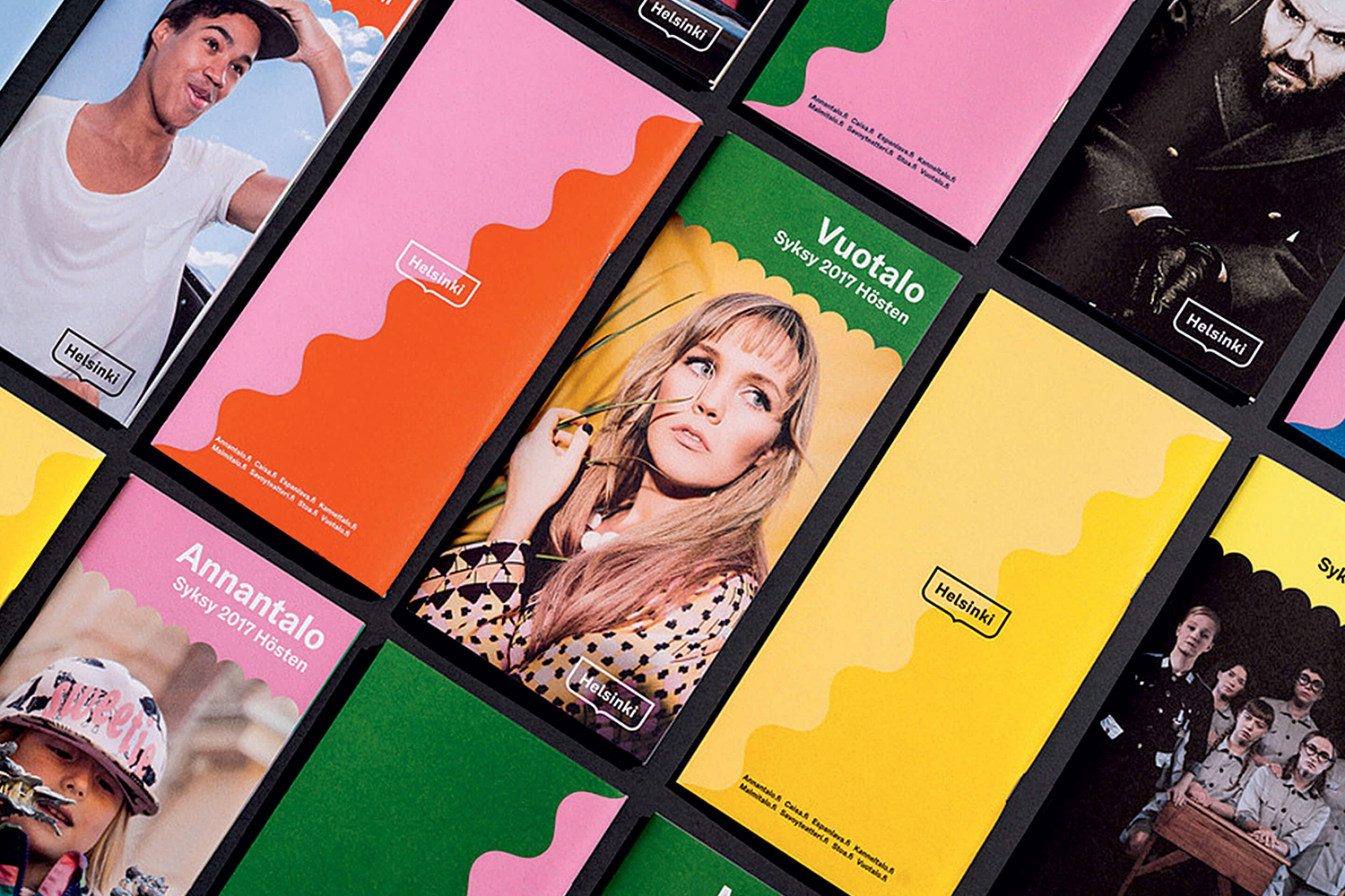 芬蘭赫爾辛基城市品牌VI形象設計logo設計,錦旗框logo+波浪圖形VI設計 芬蘭赫爾辛基城市品牌VI形象設計logo設計,錦旗框logo+波浪圖形VI設計