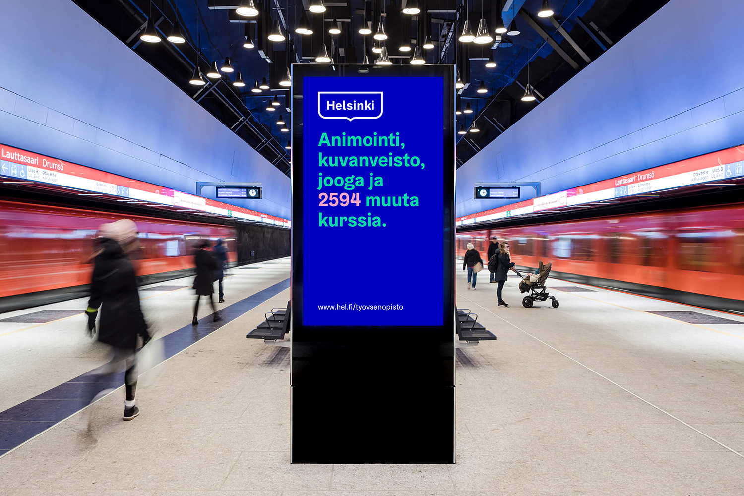 芬蘭赫爾辛基城市品牌VI形象設計logo設計,錦旗框logo+波浪圖形VI設計 芬蘭赫爾辛基城市品牌VI形象設計logo設計,錦旗框logo+波浪圖形VI設計