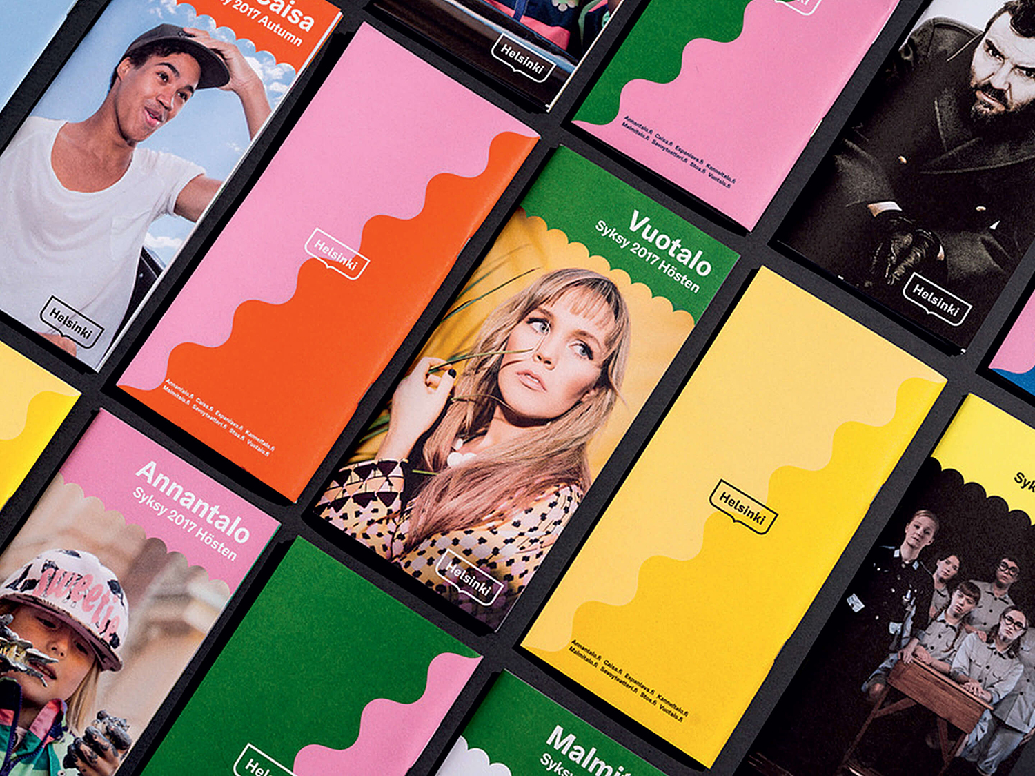 芬蘭赫爾辛基城市品牌VI形象設計logo設計,錦旗框logo+波浪圖形VI設計 芬蘭赫爾辛基城市品牌VI形象設計logo設計,錦旗框logo+波浪圖形VI設計