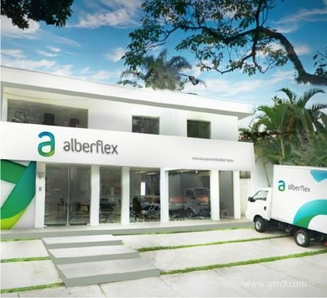 巴西大型辦公家具生產(chǎn)商Alberflex企業(yè)品牌形象設(shè)計vi設(shè)計-門頭車體設(shè)計