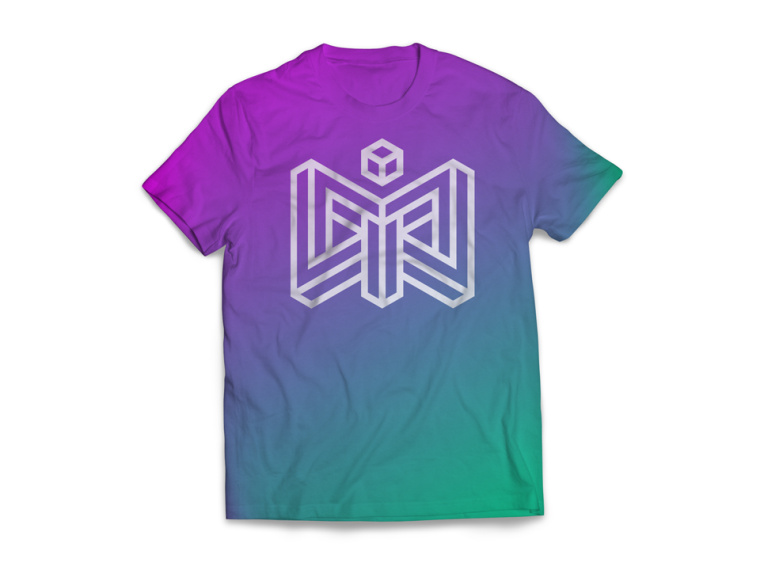 虛擬現(xiàn)實MWI極具未來感的品牌形象VI設(shè)計標志設(shè)計，字母與圖形的多重創(chuàng)意組合