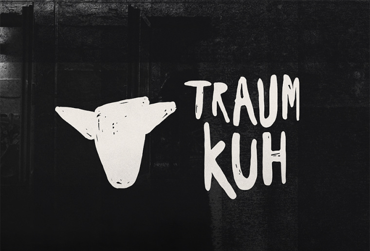 Traumkuh 咖啡店手繪山羊logo設計-上海設計公司欣賞