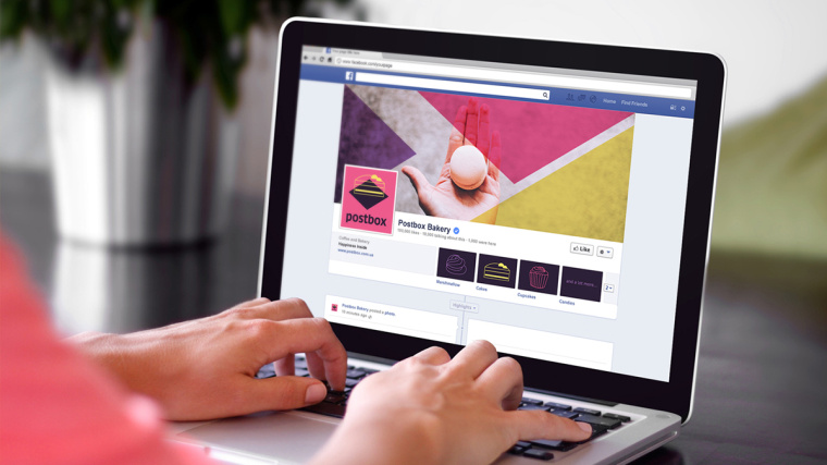 Postbox 手工甜品店品牌視覺(jué)形象VI設(shè)計(jì)“時(shí)尚色塊”元素-網(wǎng)站設(shè)計(jì)