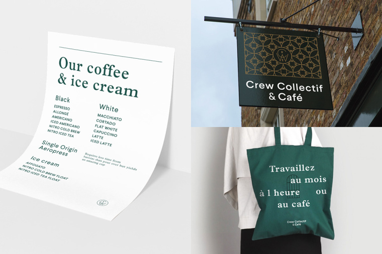 Crew Collective＆cafe品牌形象VI設(shè)計(jì)logo設(shè)計(jì)，現(xiàn)代美學(xué)與傳統(tǒng)設(shè)計(jì)元素相結(jié)合
