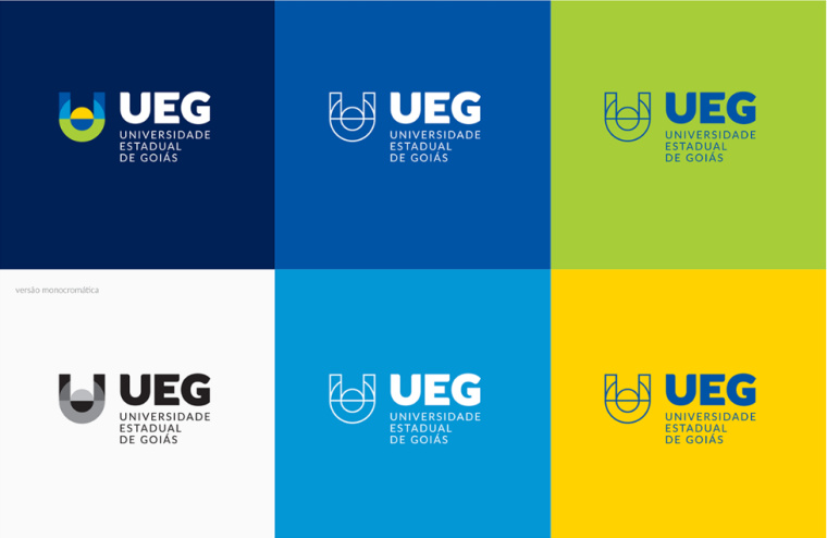 UEG戈亞斯州州立大學(xué)VI設(shè)計視覺識別形象設(shè)計-幾何字母u+圓形風(fēng)格設(shè)計 UEG戈亞斯州州立大學(xué)VI設(shè)計視覺識別形象設(shè)計-幾何字母u+圓形風(fēng)格設(shè)計