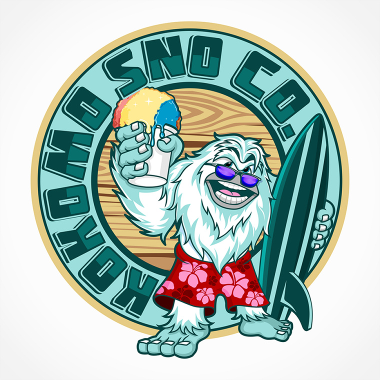 以家庭為中心的冰淇淋標(biāo)志logo設(shè)計--上海logo設(shè)計公司
