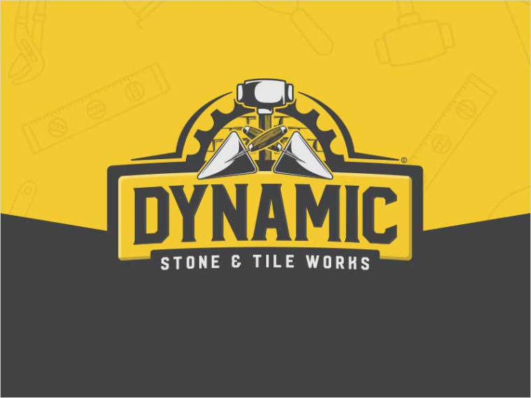  動(dòng)態(tài)石材和瓷磚作品建筑標(biāo)志設(shè)計(jì)-上海標(biāo)志設(shè)計(jì)公司