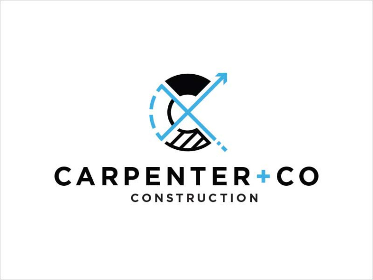 Carpenter + Co 建筑公司標(biāo)志設(shè)計(jì)-上海標(biāo)志設(shè)計(jì)公司