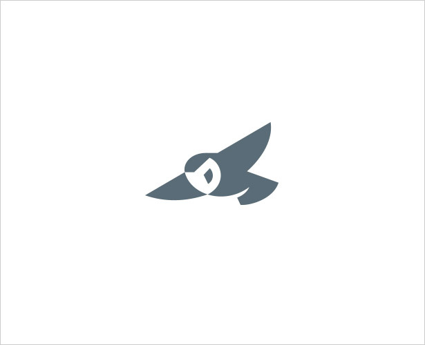 上海logo設(shè)計：28個現(xiàn)代和負空間標志logo設(shè)計-貓頭鷹logo