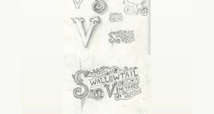 Vineyards Logo logo設(shè)計草圖-上海logo設(shè)計公司