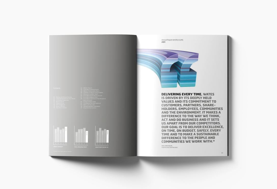 WATES 物流貨運工業(yè)集團年報畫冊設計“速度線條”篇