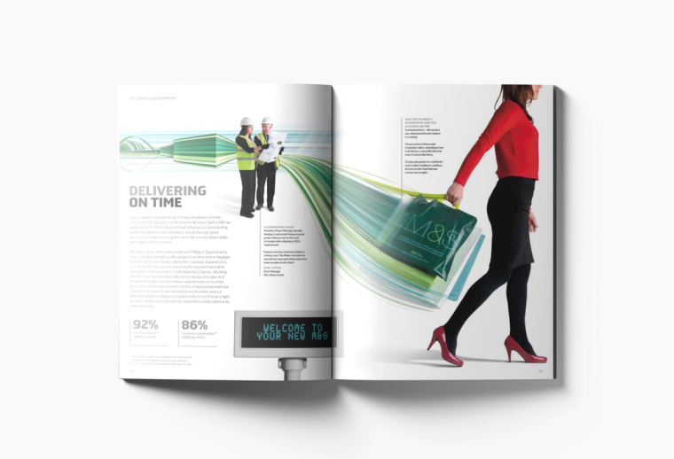 WATES 物流貨運工業(yè)集團年報畫冊設計“速度線條”篇