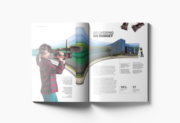 WATES 物流貨運工業(yè)集團年報畫冊設計“速度線條”篇