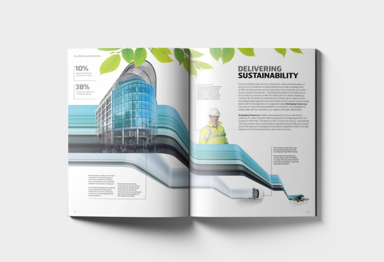 WATES 物流貨運工業(yè)集團年報畫冊設計“速度線條”篇