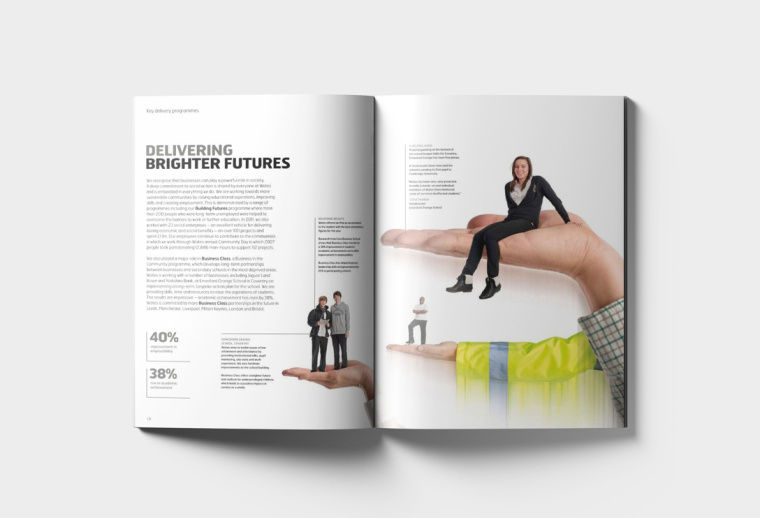 WATES 物流貨運工業(yè)集團年報畫冊設計“速度線條”篇