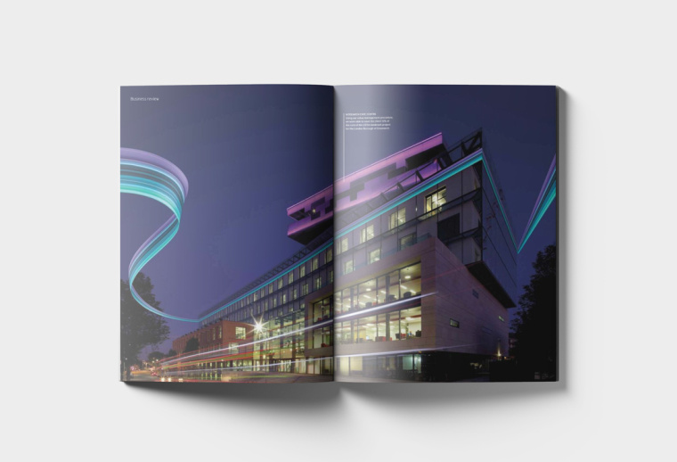 WATES 物流貨運工業(yè)集團年報畫冊設計“速度線條”篇