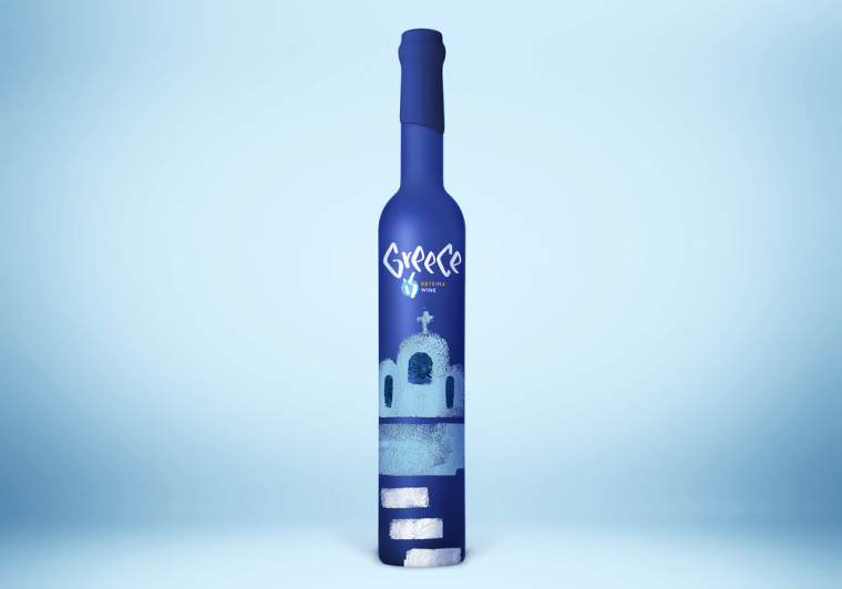 橄欖油包裝：一個(gè)美麗的希臘地方特產(chǎn)食品包裝設(shè)計(jì)概念：送你去希臘的陽光島