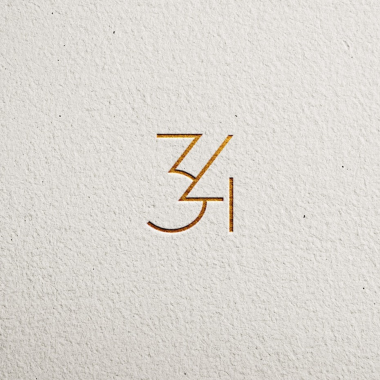 神秘的酷標志設(shè)計-與金葉的薄字體標志設(shè)計